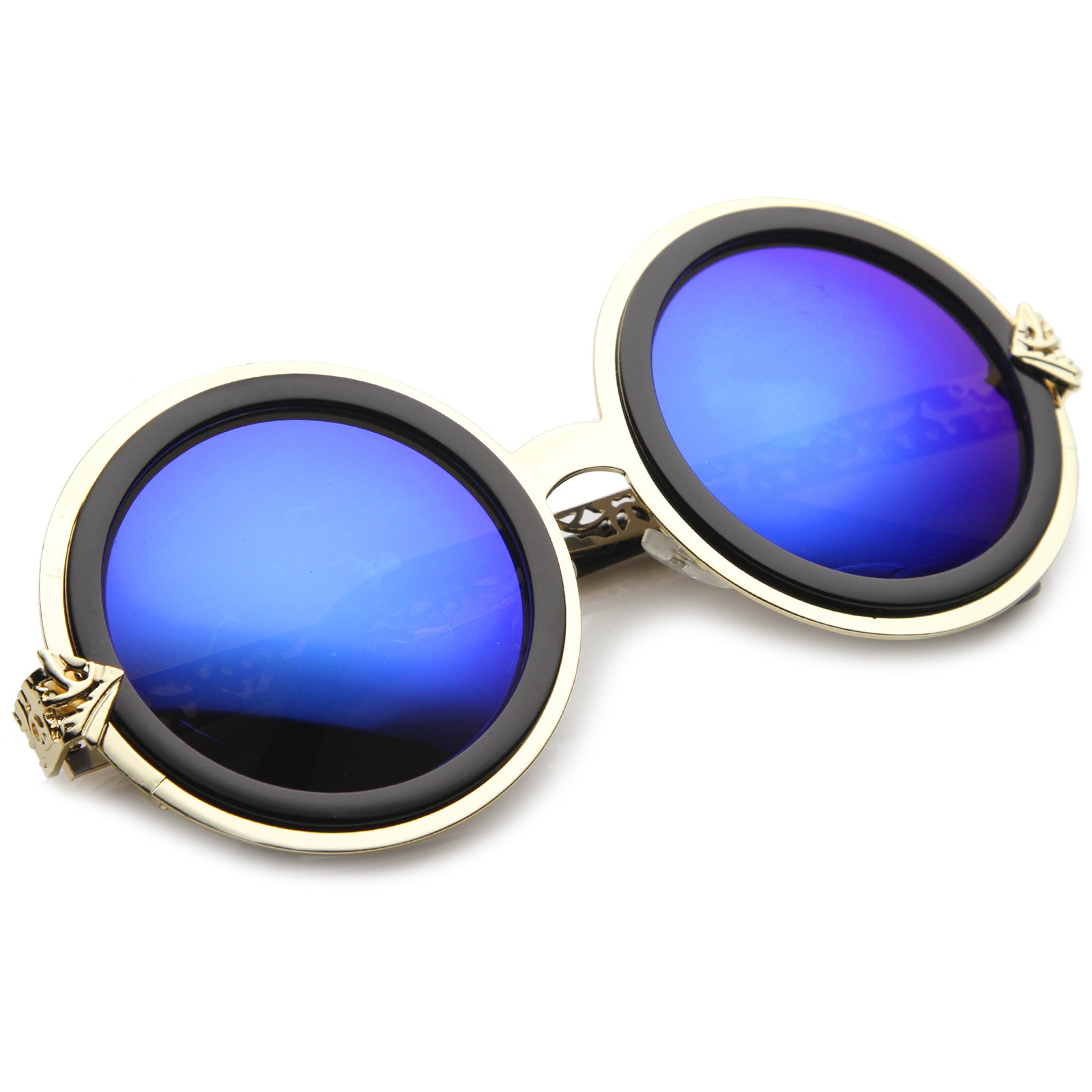 Gold-Black / Blue Mirror