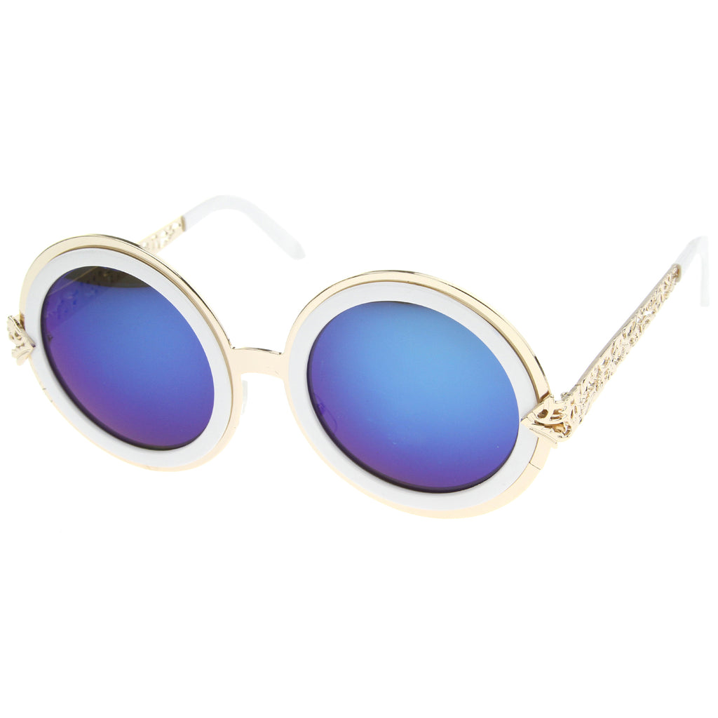 Gold-White / Blue Mirror