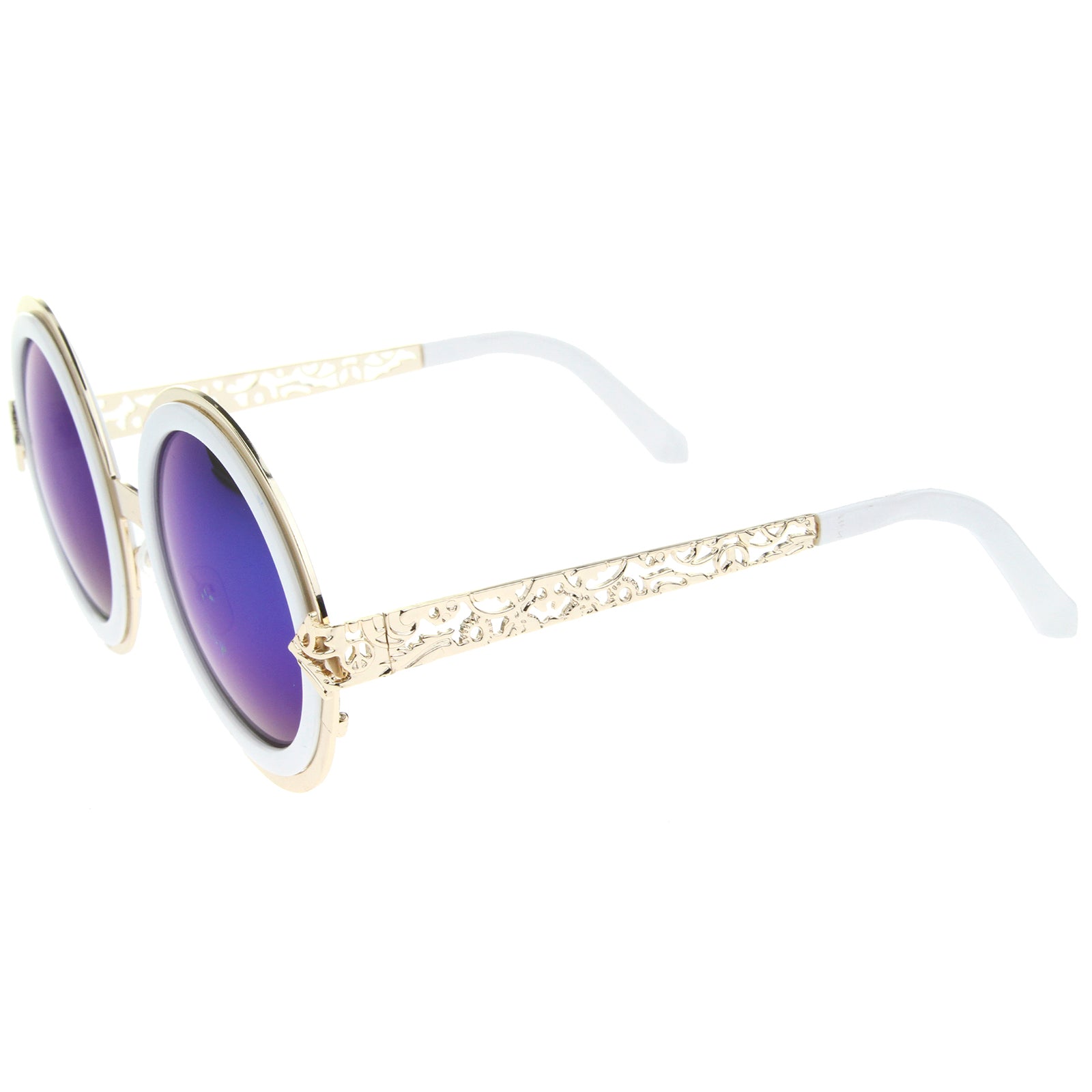 Gold-White / Blue Mirror