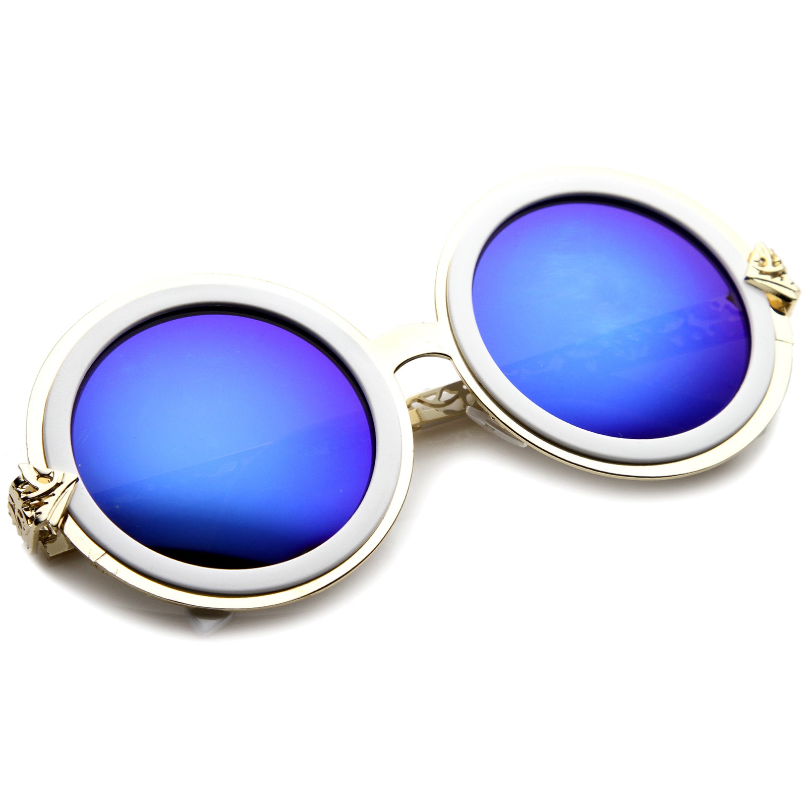 Gold-White / Blue Mirror