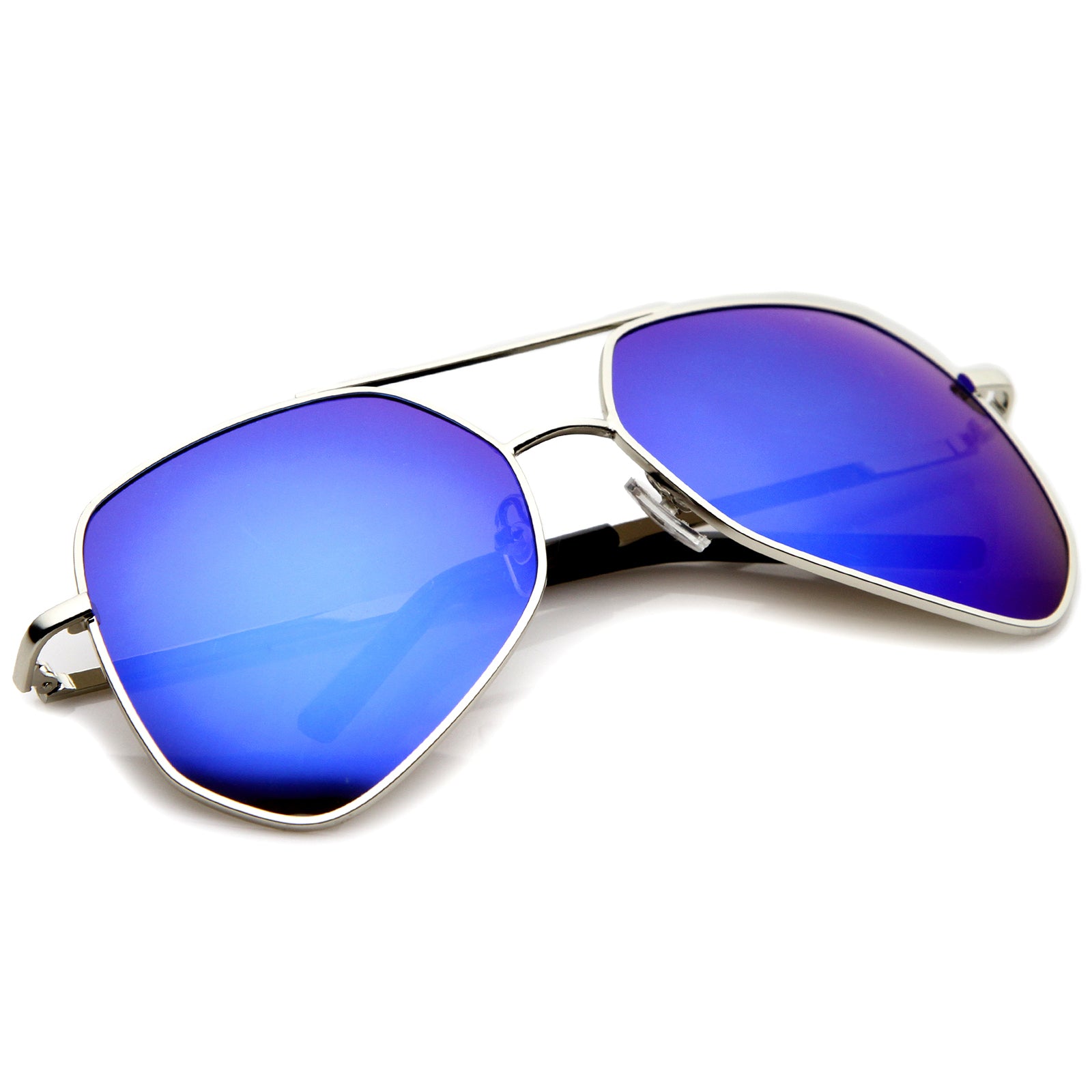 Silver / Blue Mirror