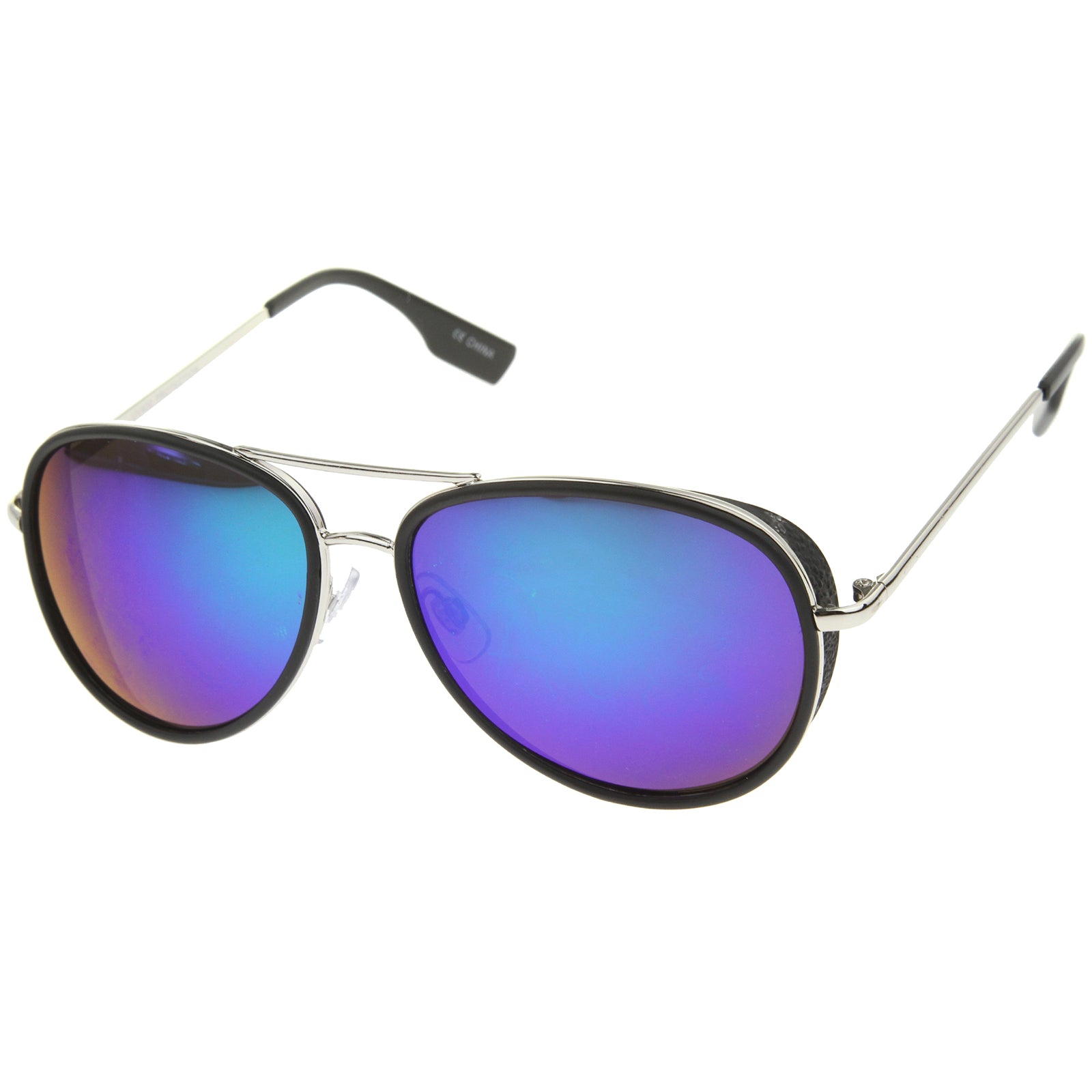 Black-Silver / Green Blue Mirror