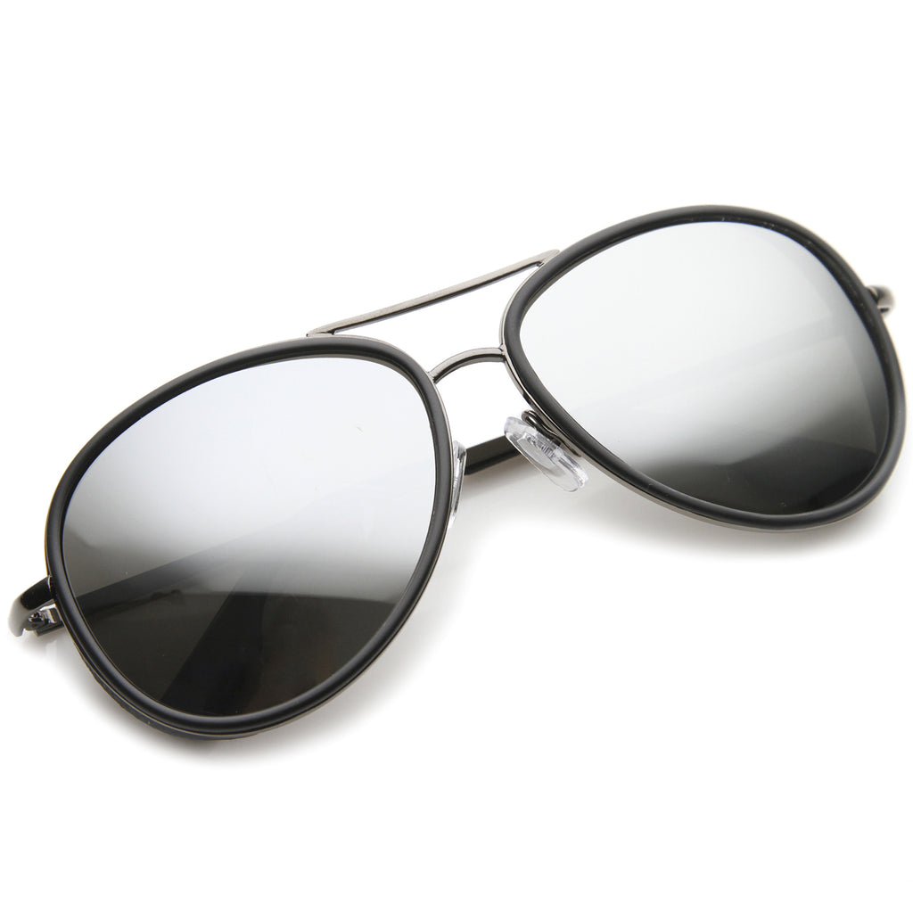 Black-Gunmetal / Silver Mirror