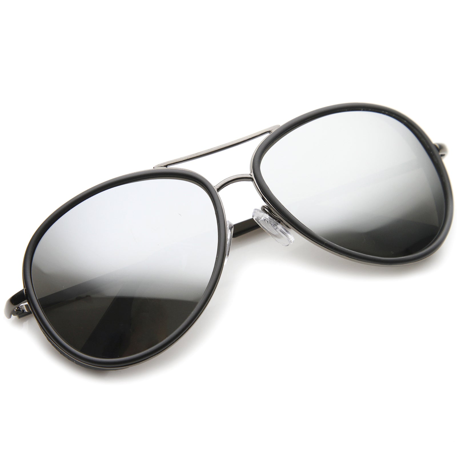 Black-Gunmetal / Silver Mirror
