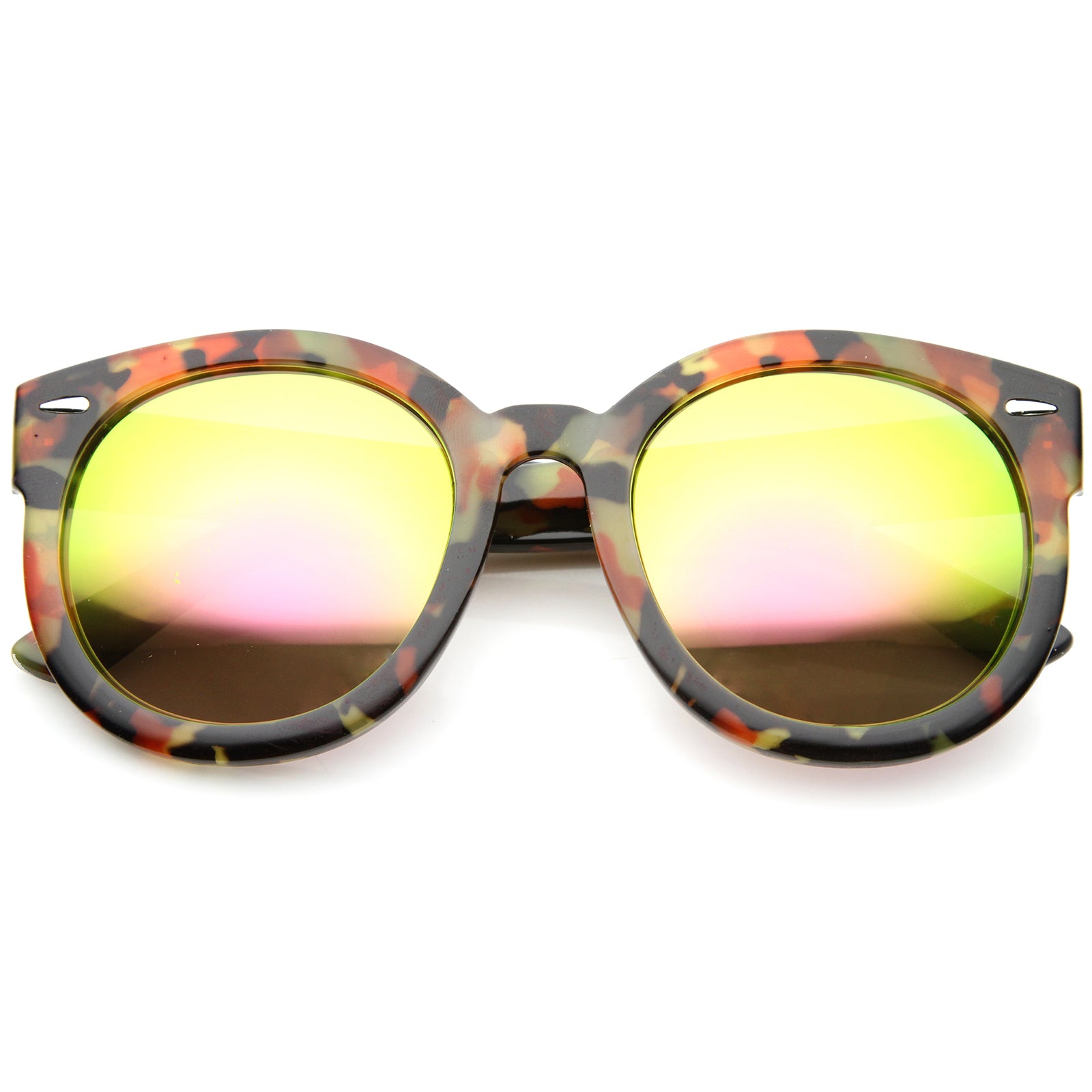 Orange-Block-Tortoise / Pink Yellow Mirror