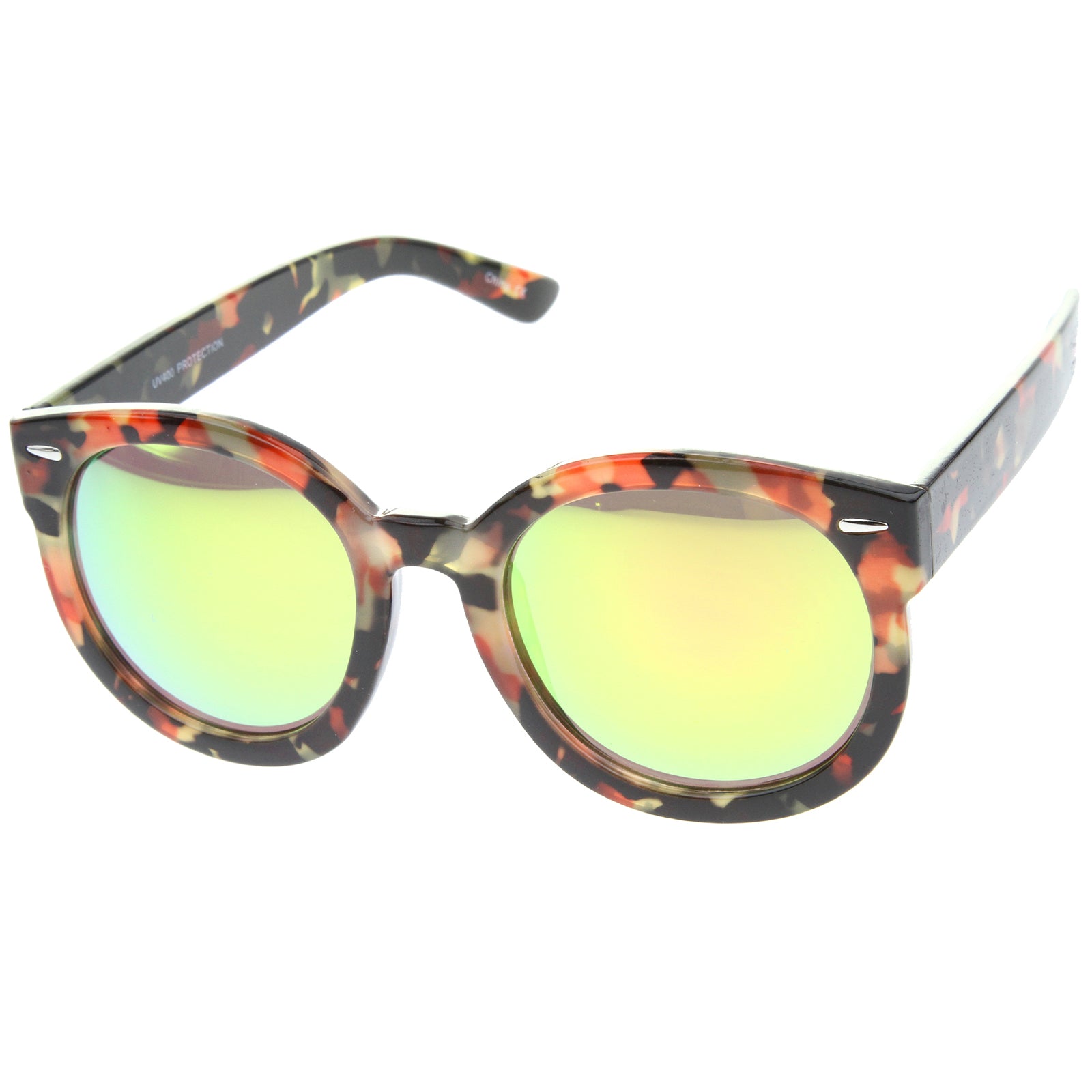 Orange-Block-Tortoise / Pink Yellow Mirror