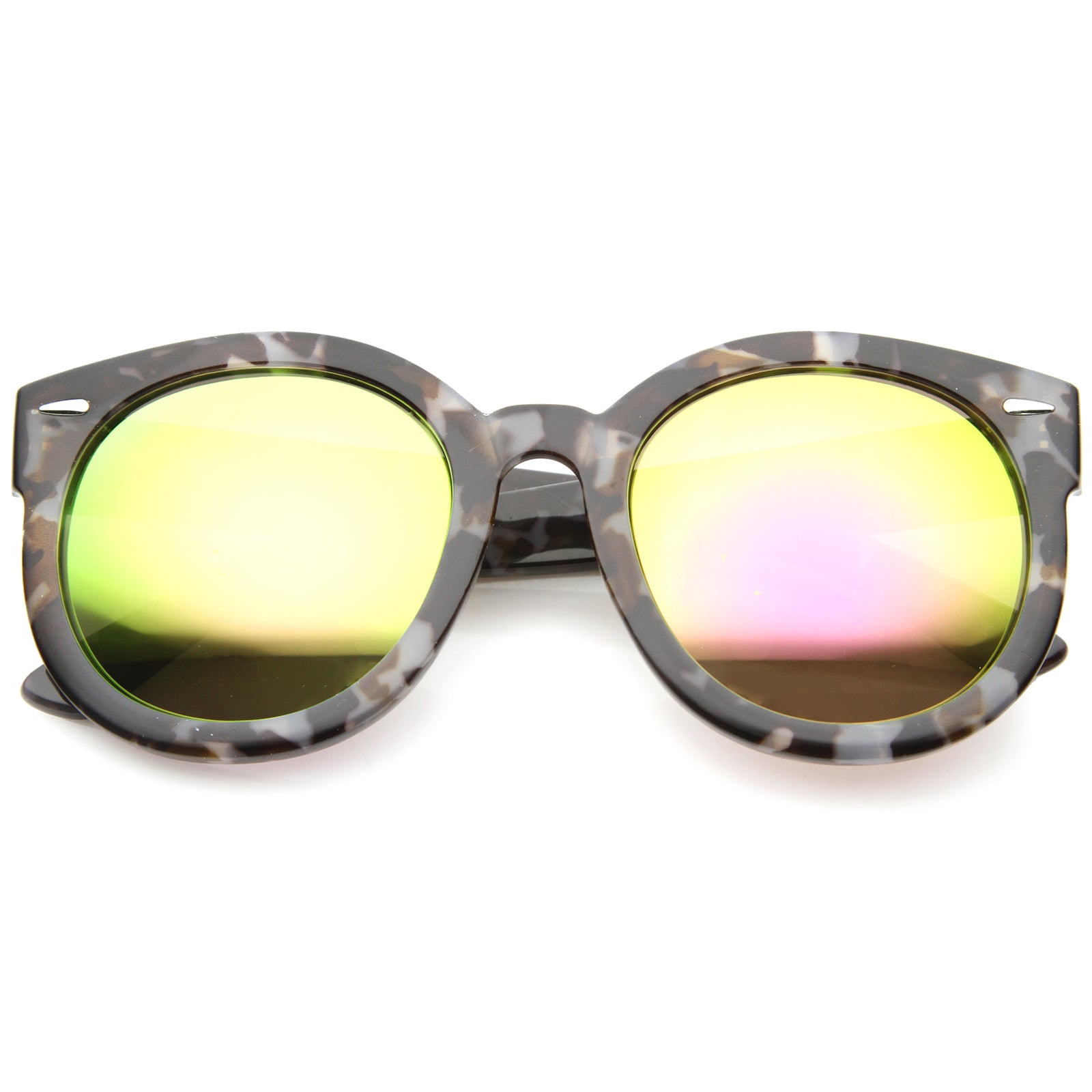 Grey-Block-Tortoise / Pink Yellow Mirror