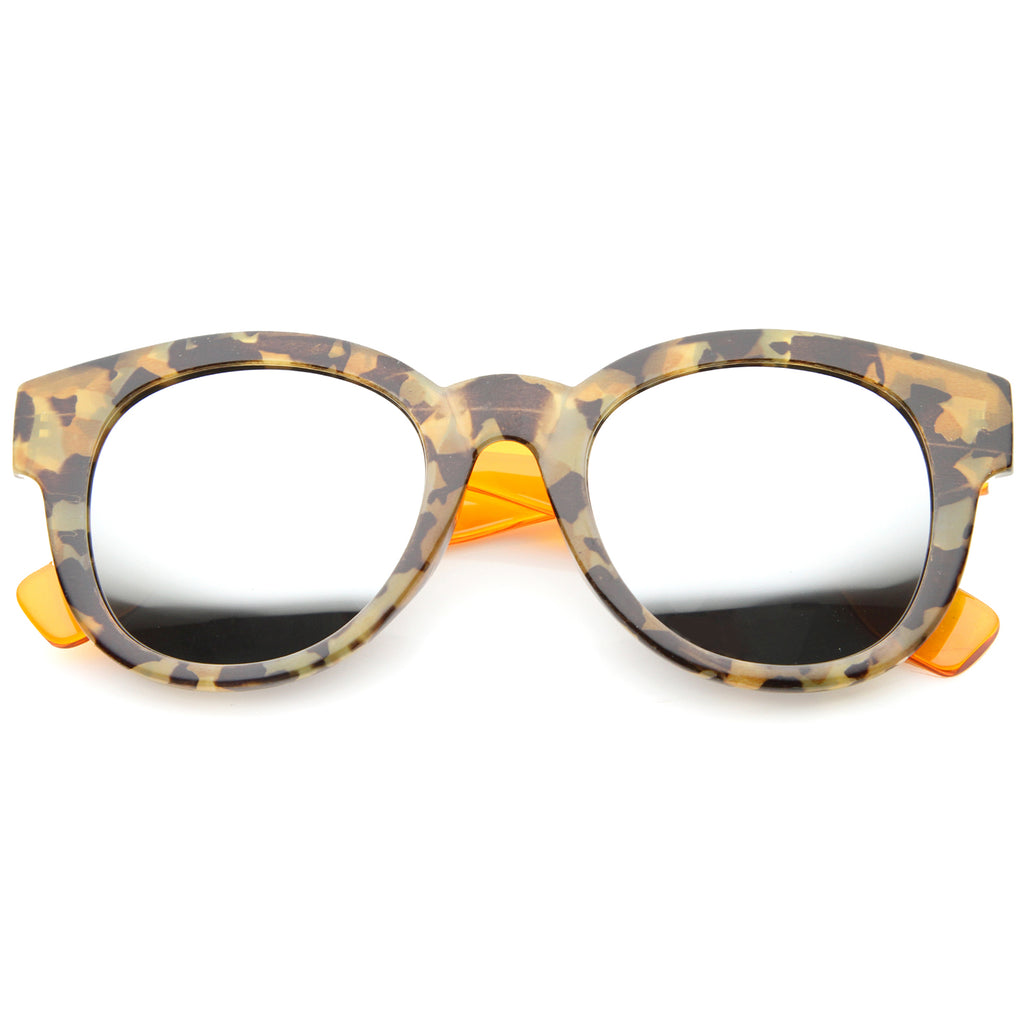 Block-Tortoise-Orange / Silver Mirror