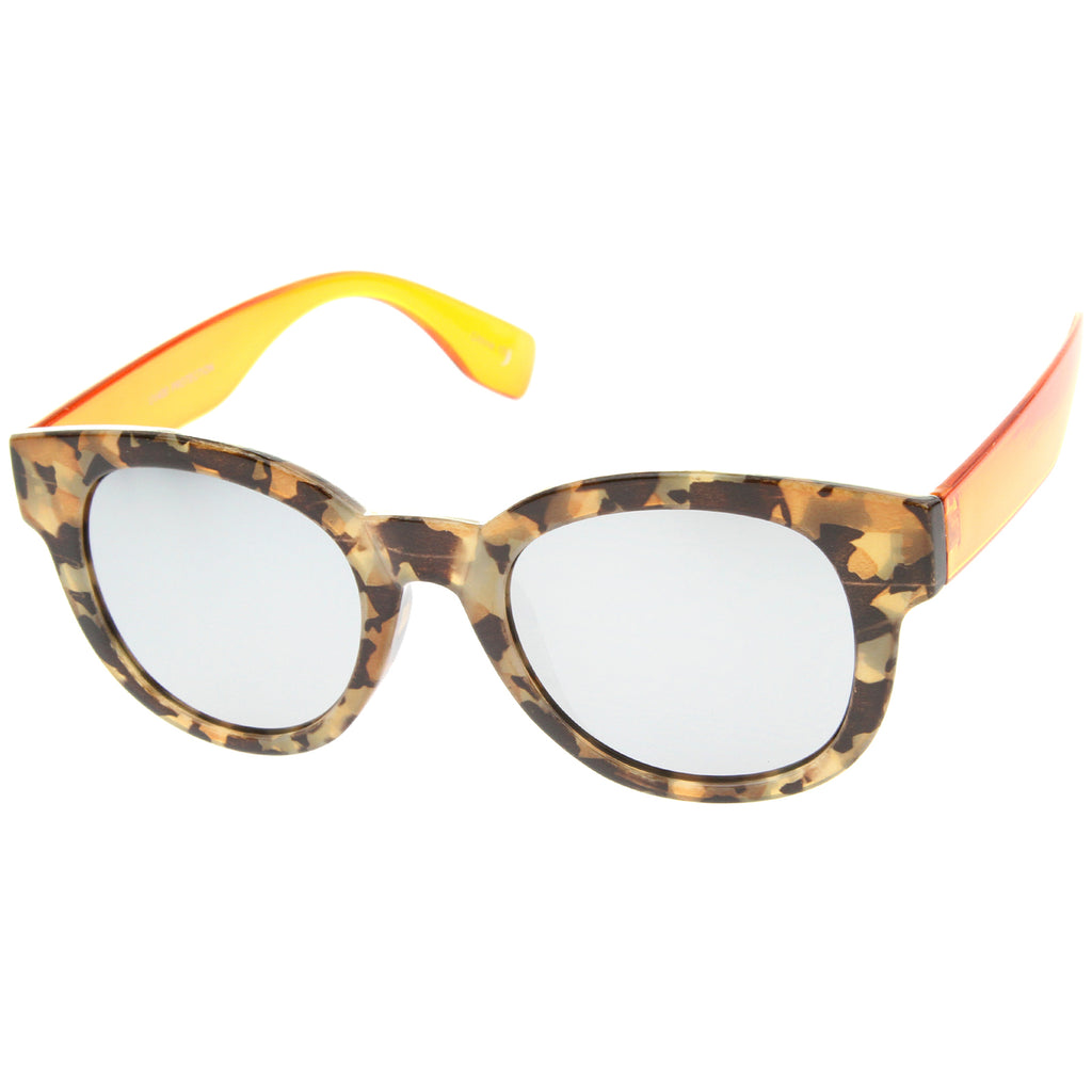 Block-Tortoise-Orange / Silver Mirror