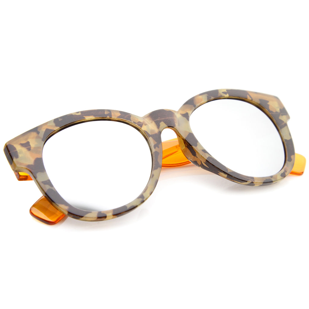 Block-Tortoise-Orange / Silver Mirror