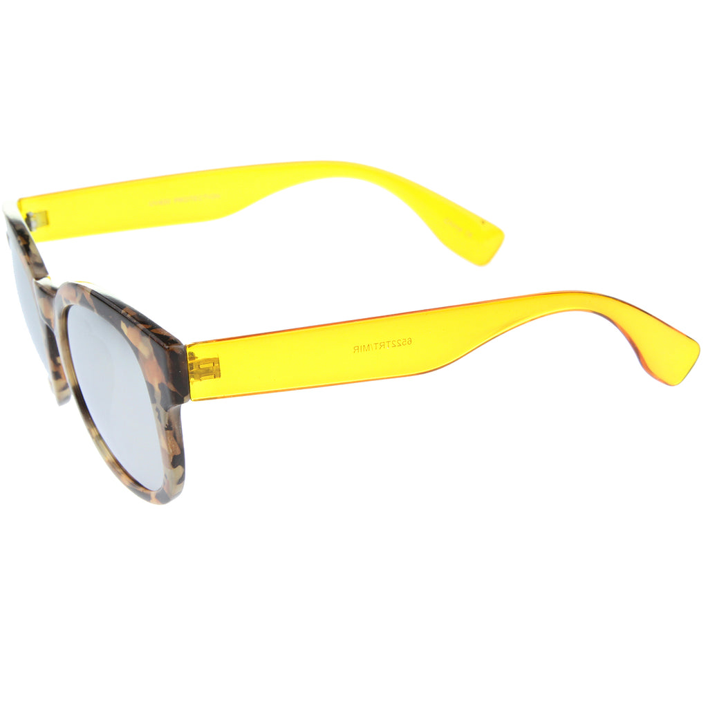 Block-Tortoise-Yellow / Silver Mirror