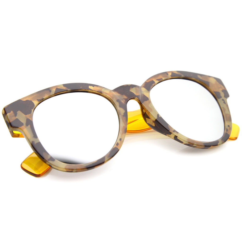 Block-Tortoise-Yellow / Silver Mirror