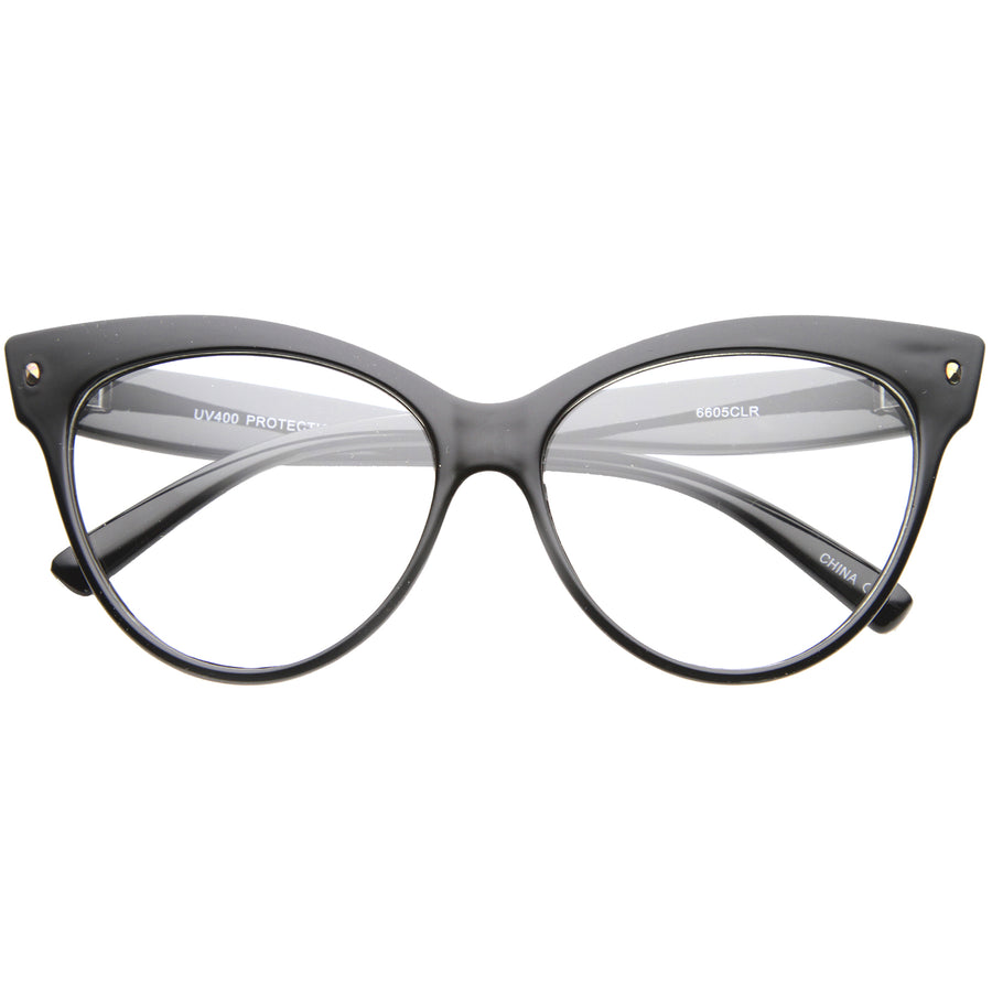 Classy Elegant RETRO Cat Eye Style Clear Lens EYE GLASSES Black Fashion  Frame • $14.99