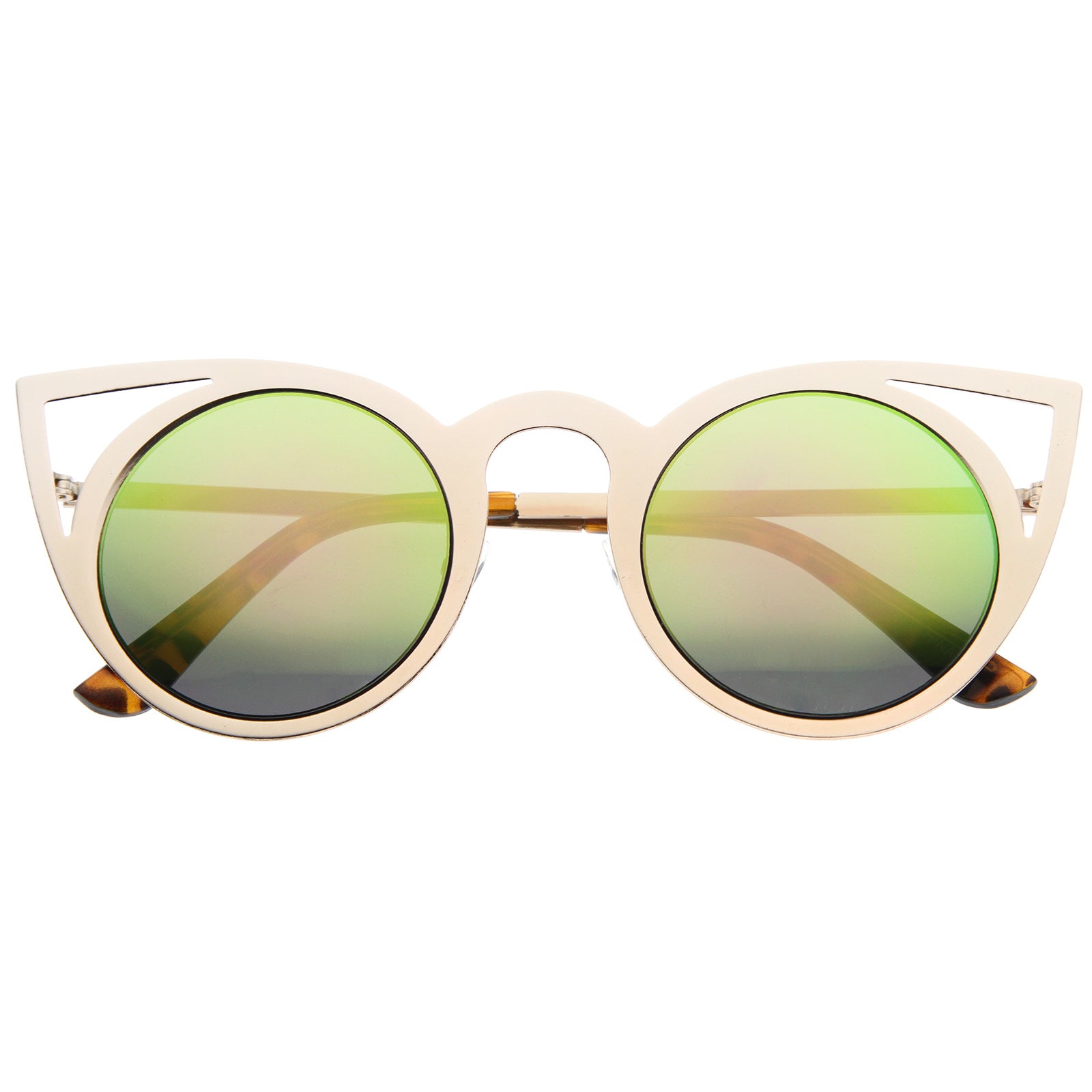 Gold / Pink Green Mirror