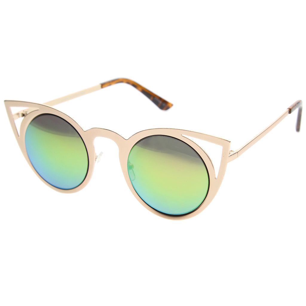 Gold / Pink Green Mirror