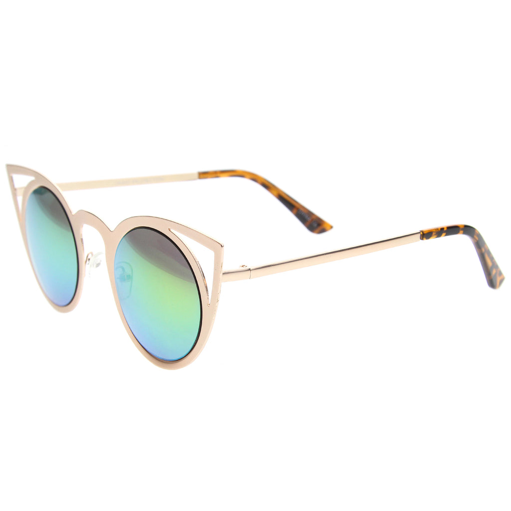 Gold / Pink Green Mirror