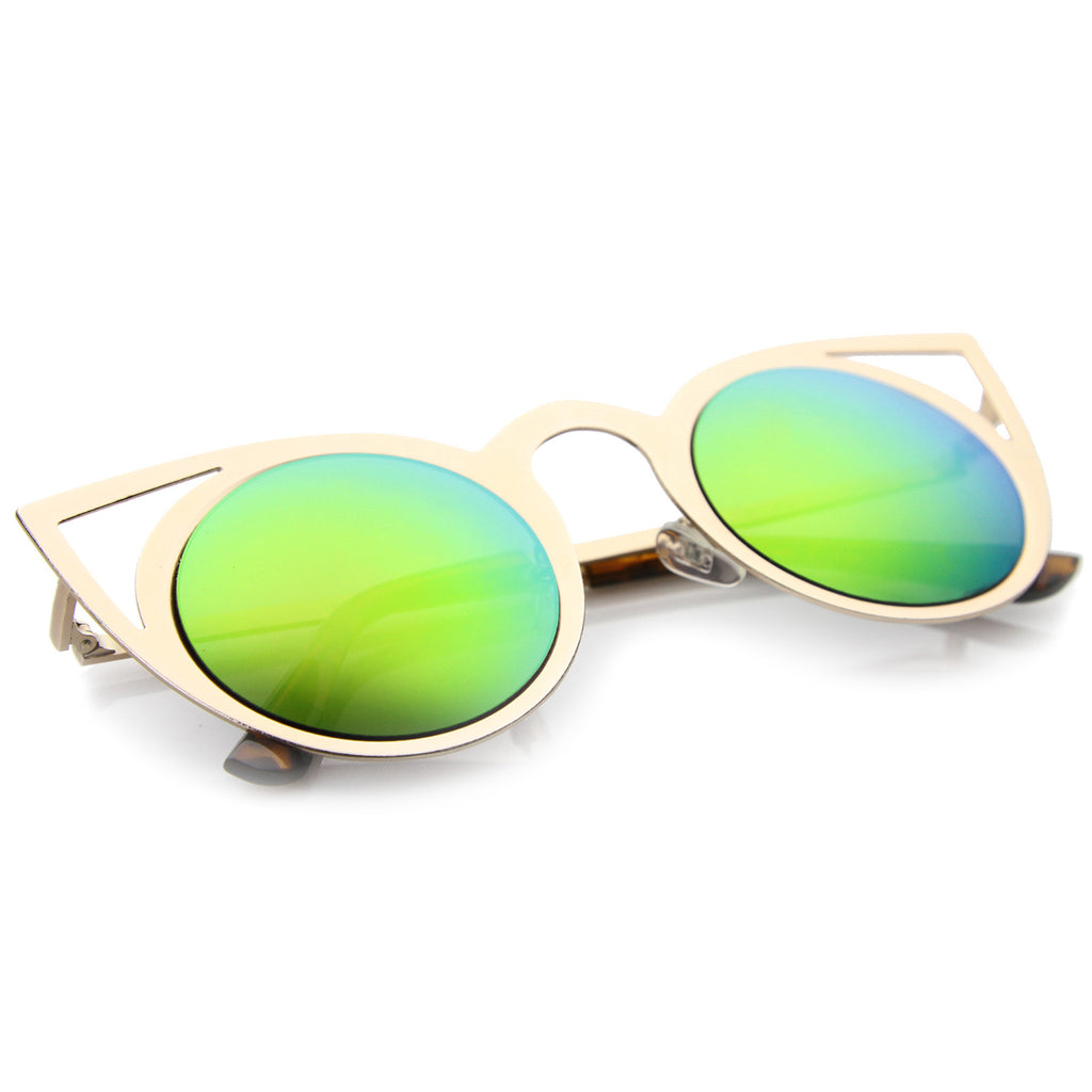 Gold / Pink Green Mirror