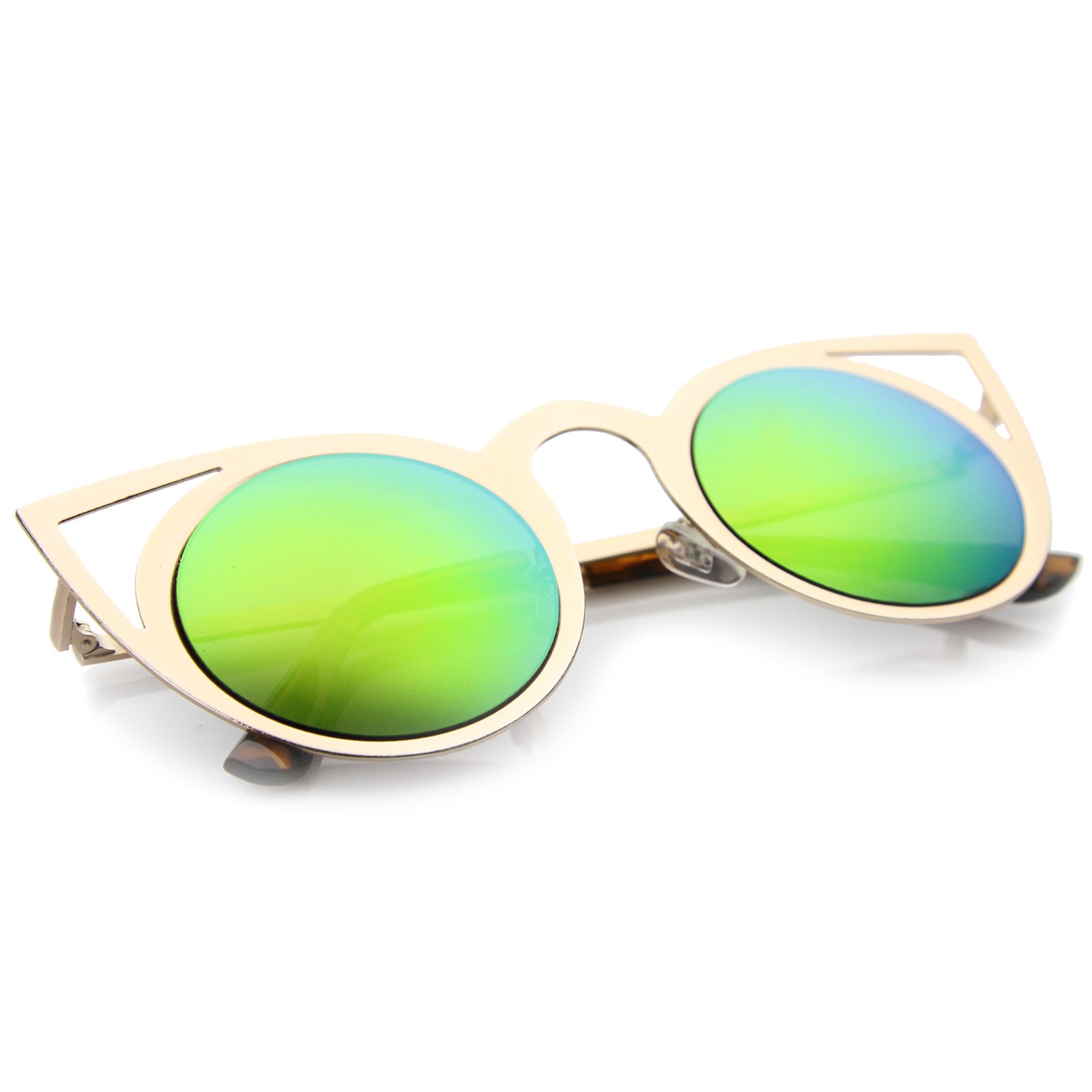 Gold / Pink Green Mirror