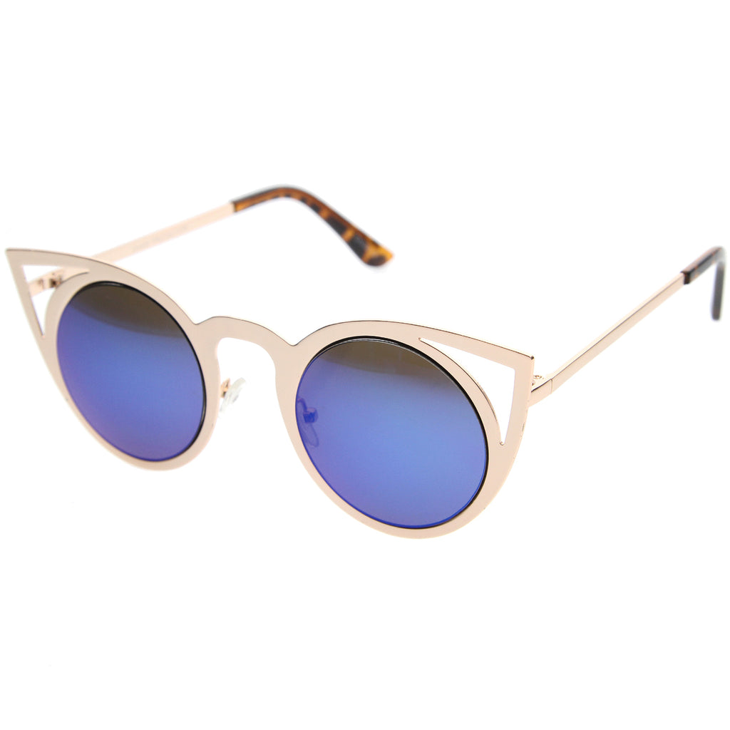 Gold / Blue Mirror