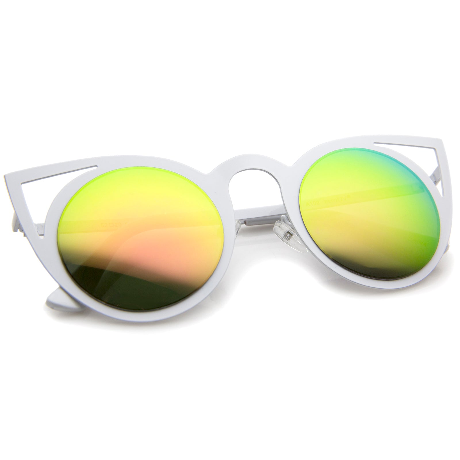 White / Pink Green Mirror