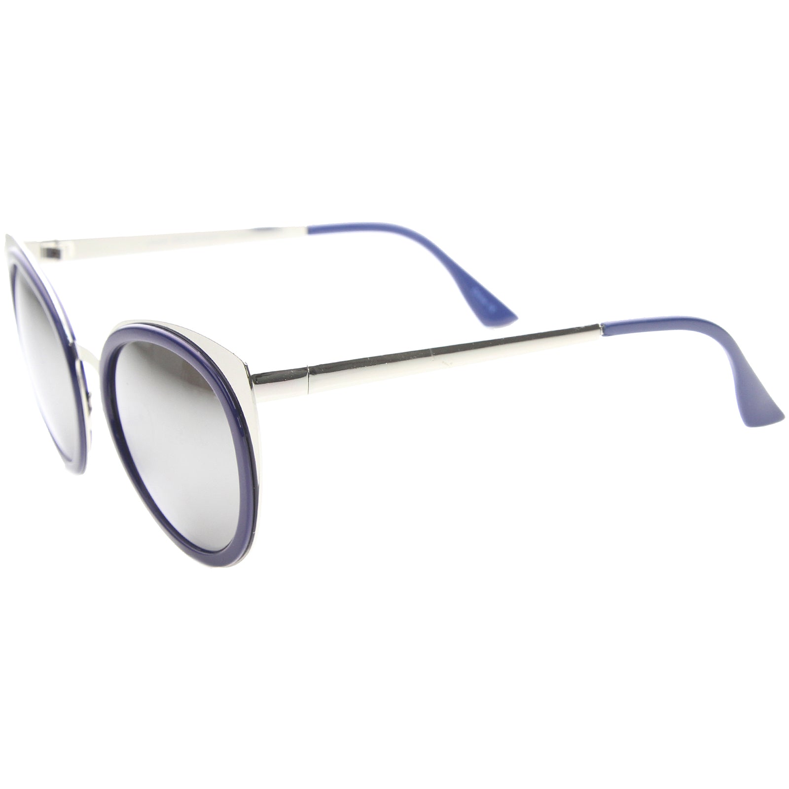 Shiny Blue-Silver / Silver Mirror