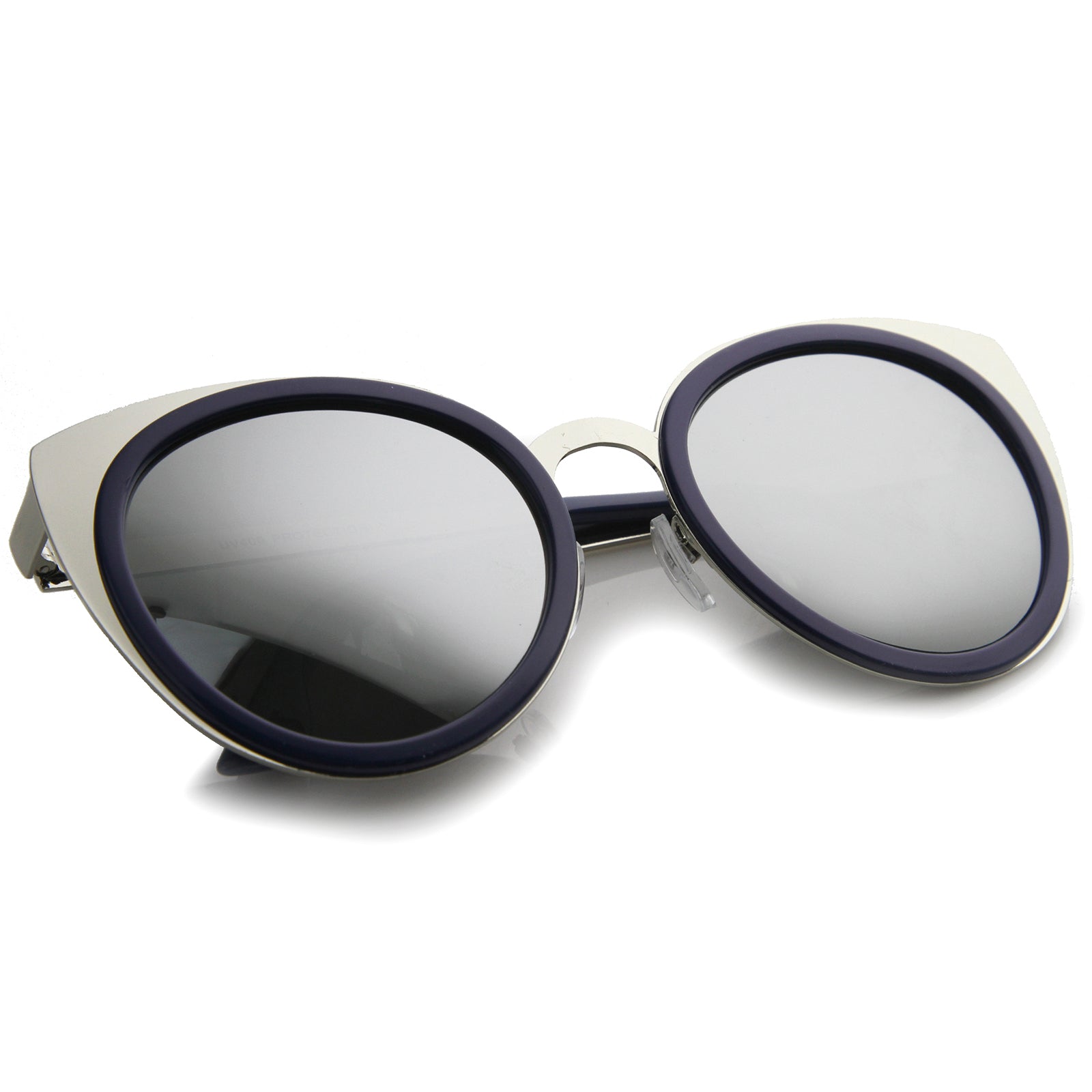 Shiny Blue-Silver / Silver Mirror