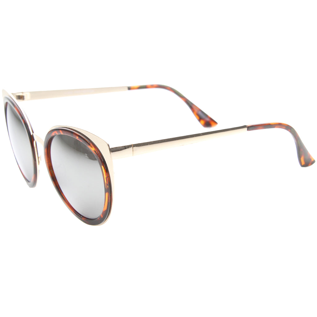 Tortoise-Gold / Silver Mirror