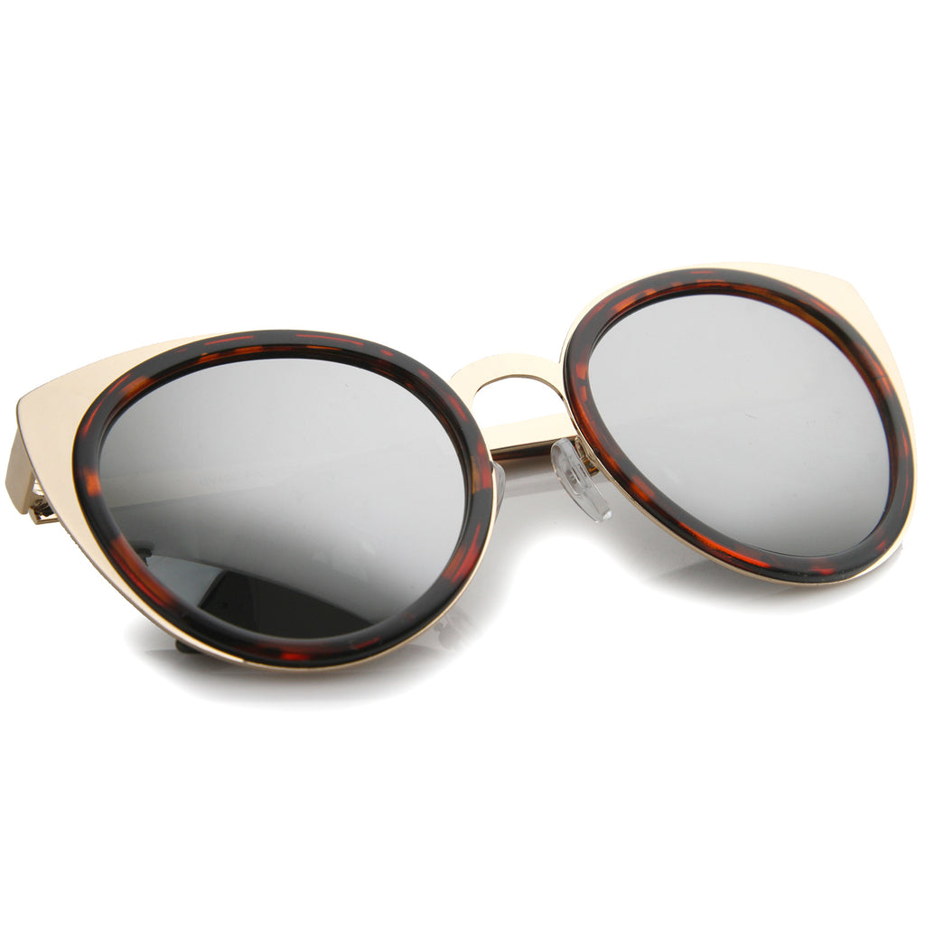 Tortoise-Gold / Silver Mirror