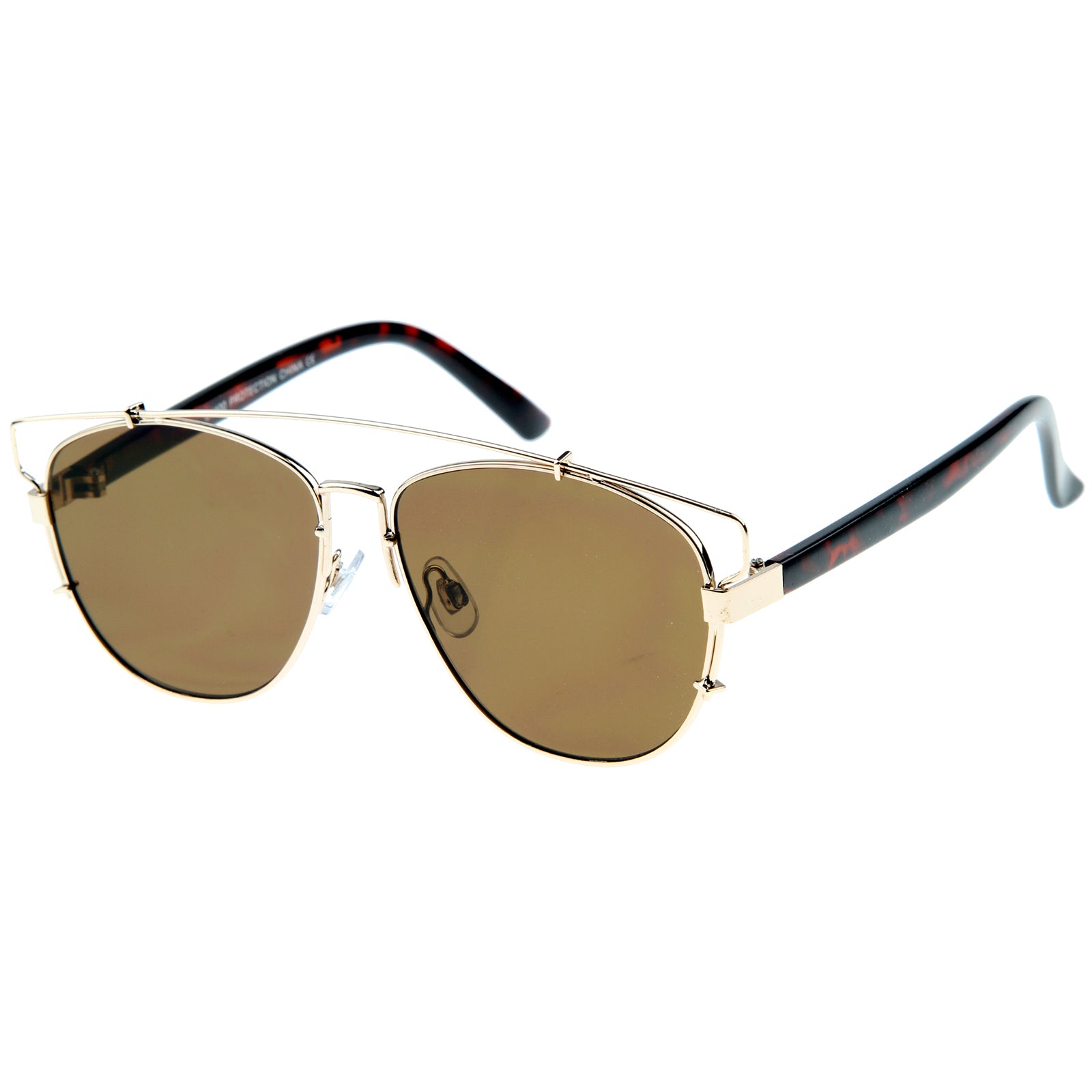 Gold-Tortoise / Brown Sunglasses