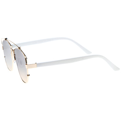Gold-White / Grey Gradient Sunglasses