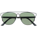 Black-Black / Green Sunglasses