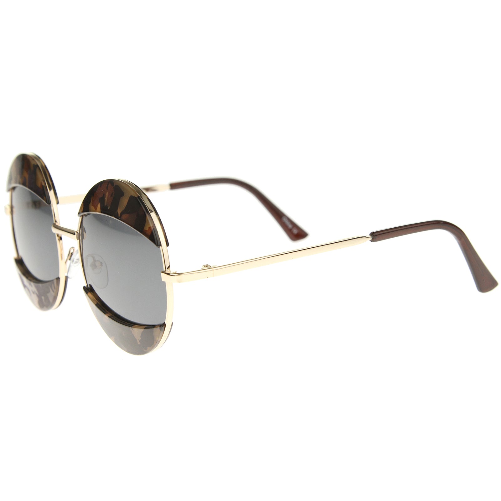 Brown-Block-Tortoise-Gold / Smoke
