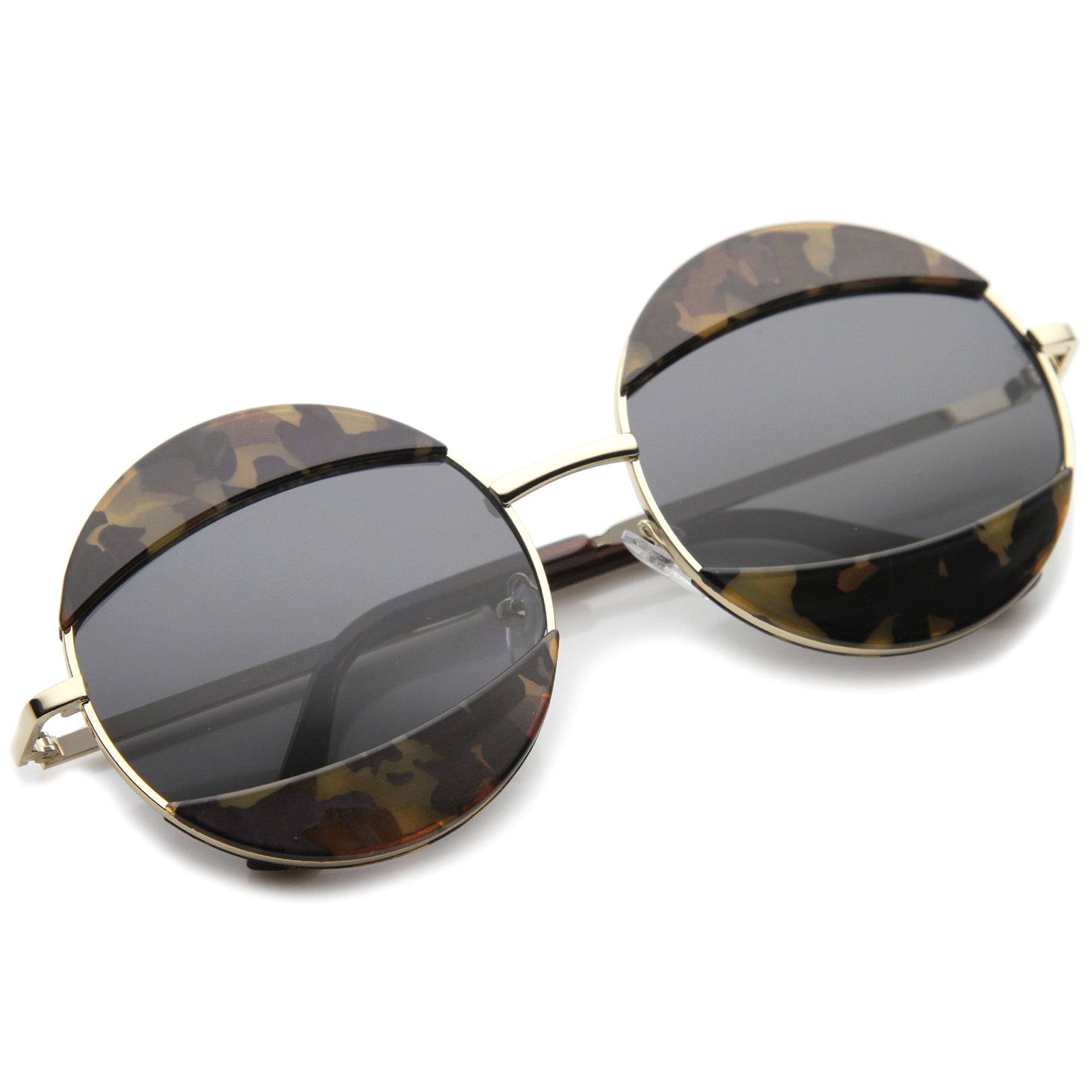 Brown-Block-Tortoise-Gold / Smoke