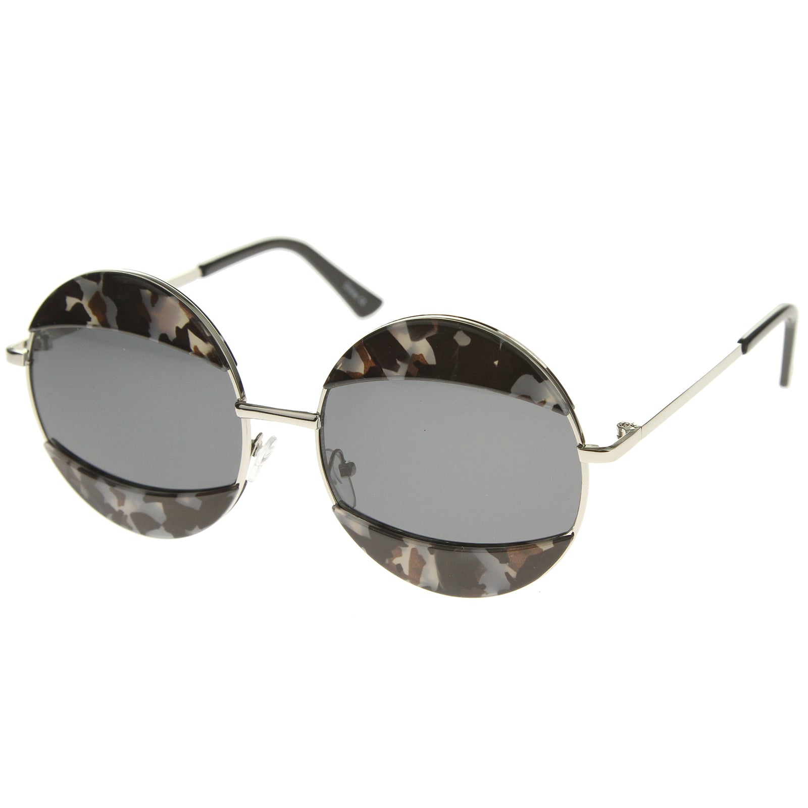 Grey-Block-Tortoise-Silver / Smoke