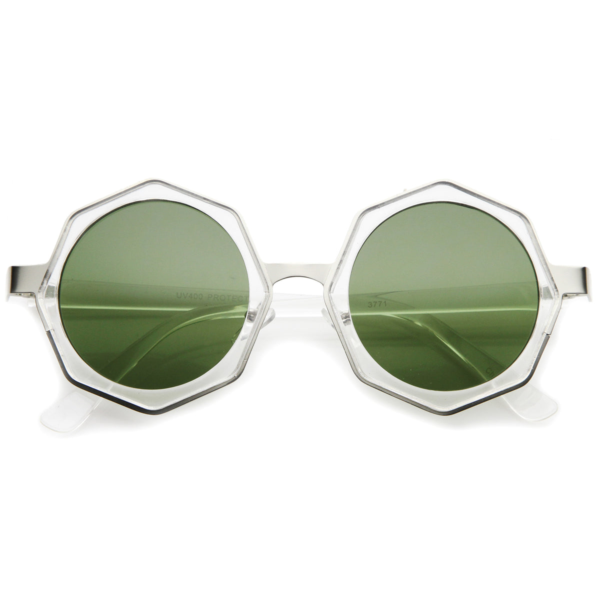 Shiny Clear-Silver / Green