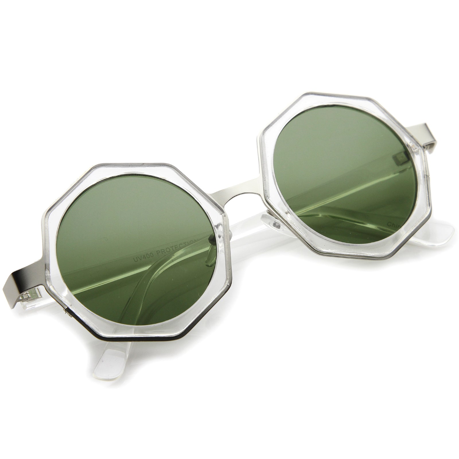 Shiny Clear-Silver / Green