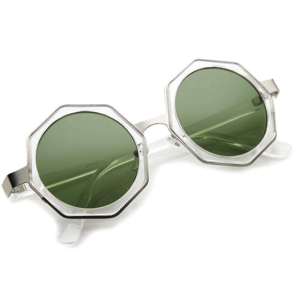 Clear-Silver / Green