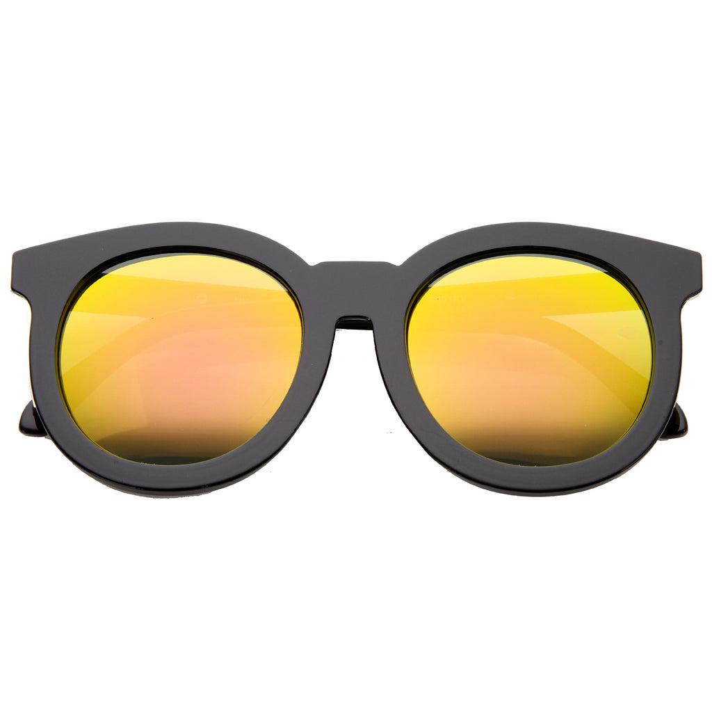 Shiny Black-Gold / Orange Mirror