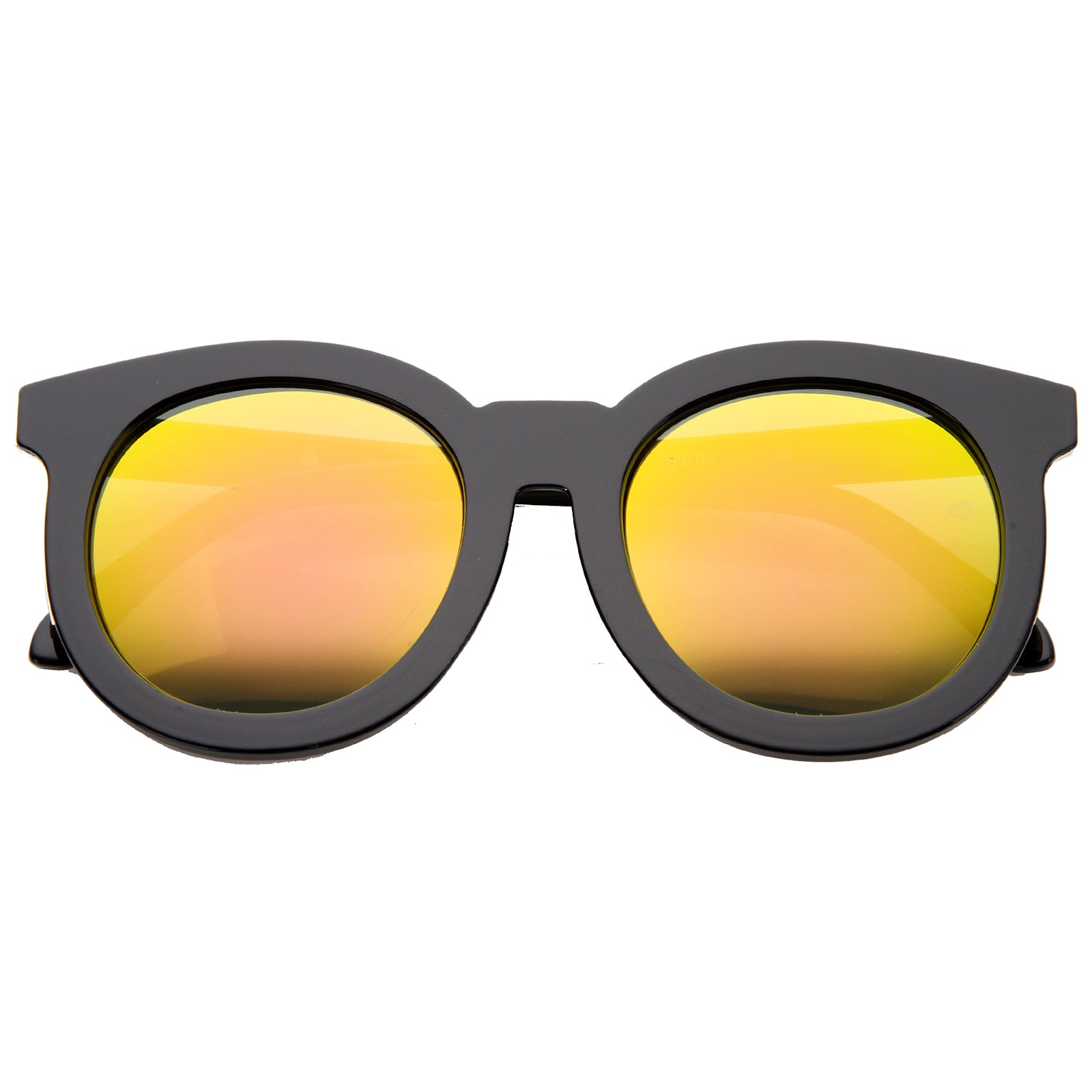 Shiny Black-Gold / Orange Mirror