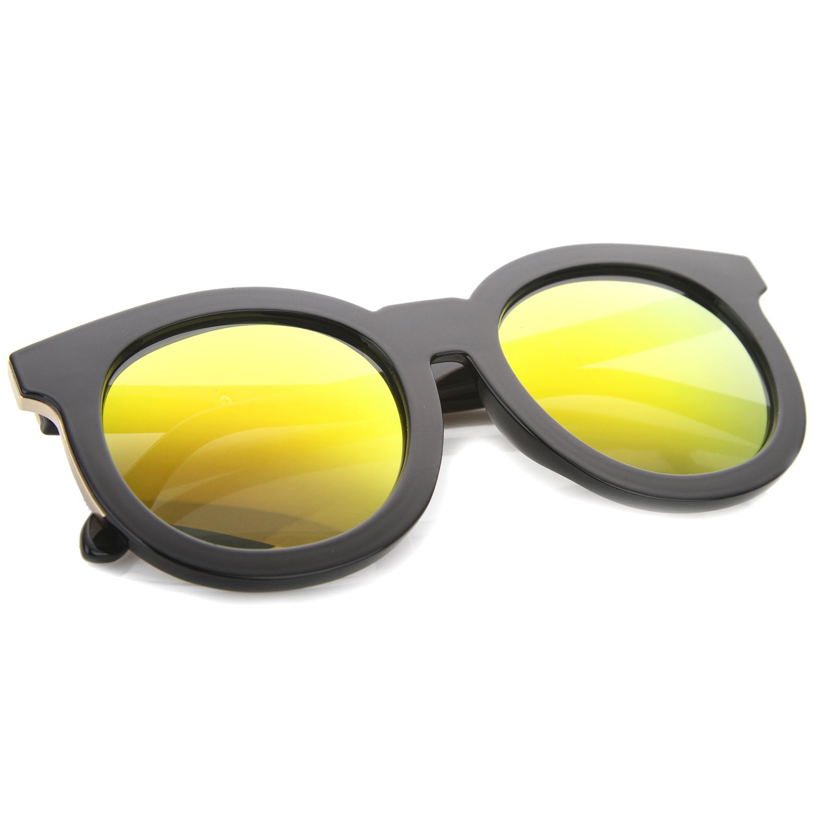 Shiny Black-Gold / Orange Mirror