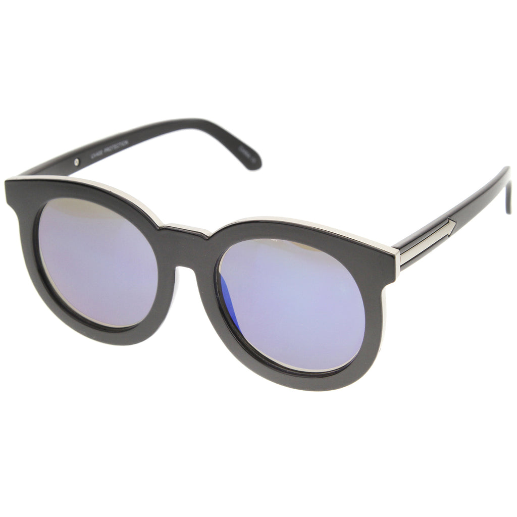 Shiny Black-Silver / Blue Mirror
