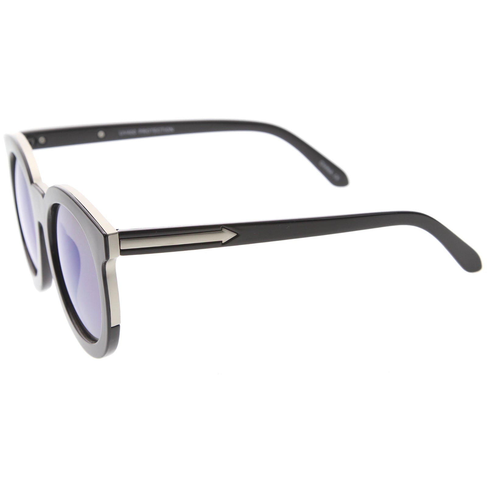 Shiny Black-Silver / Blue Mirror
