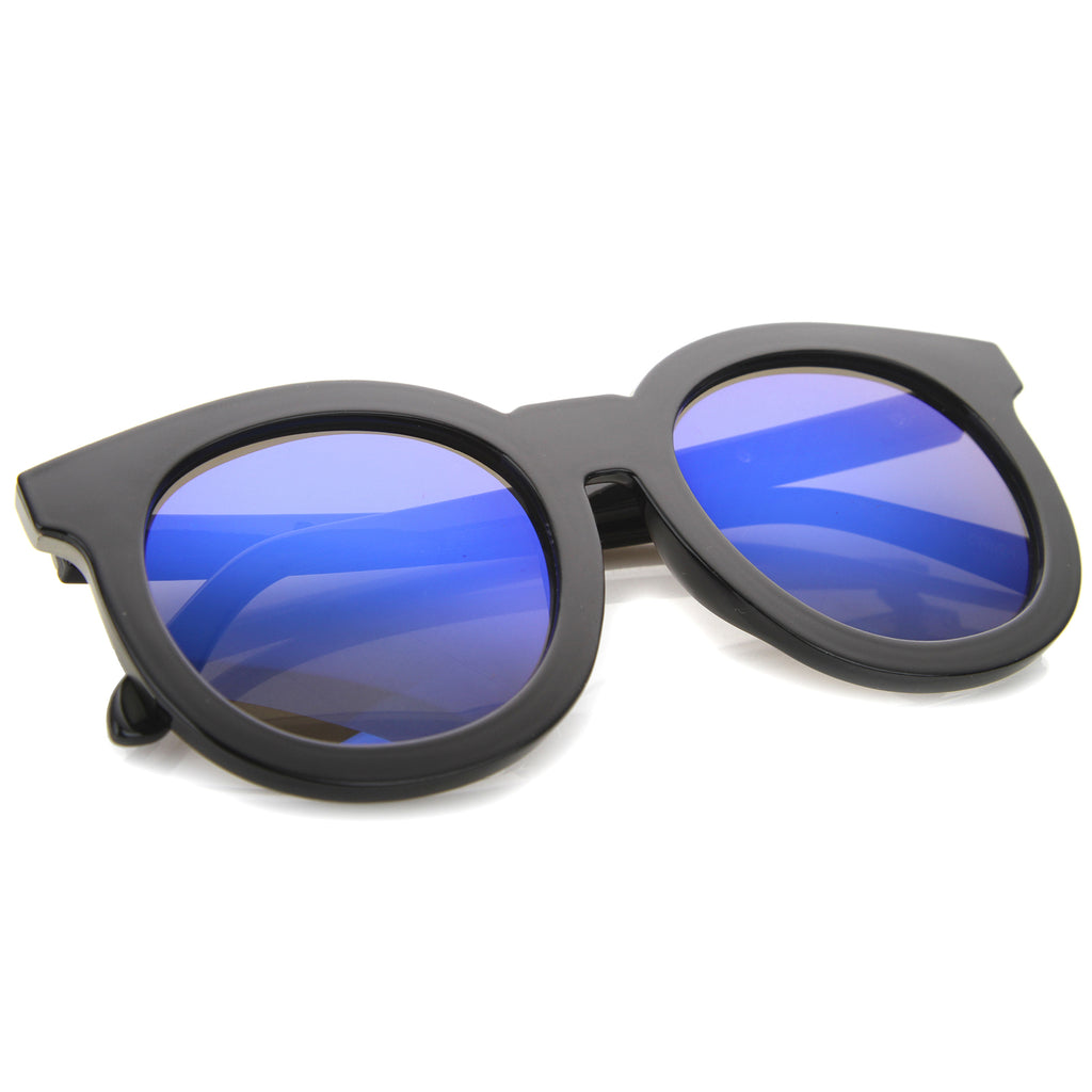 Shiny Black-Silver / Blue Mirror