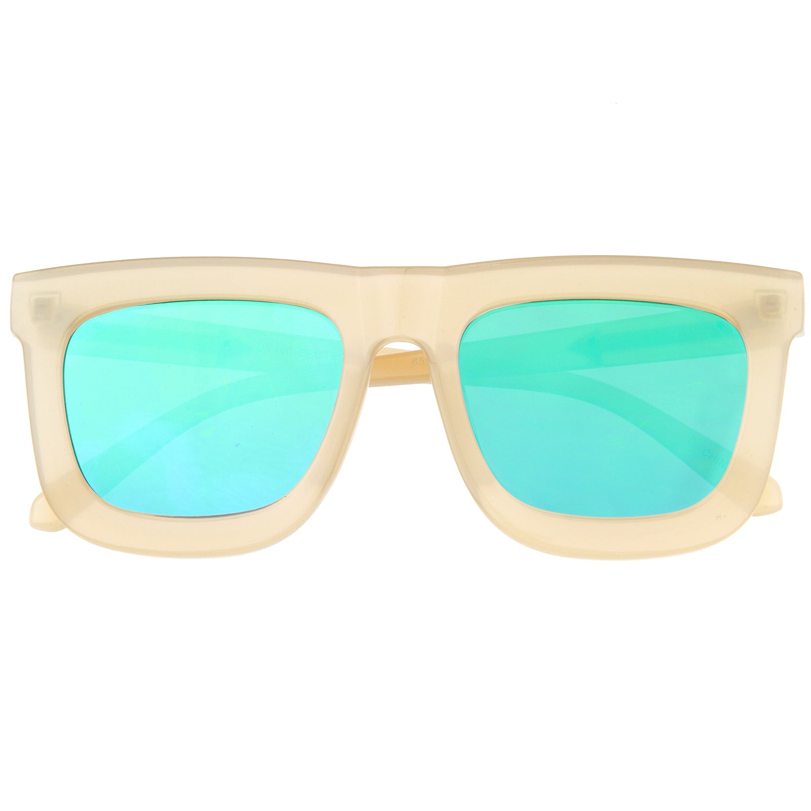 Creme-Gold / Green Mirror