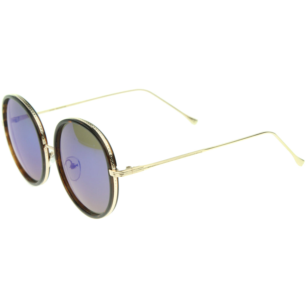 Tortoise-Gold / Blue Mirror