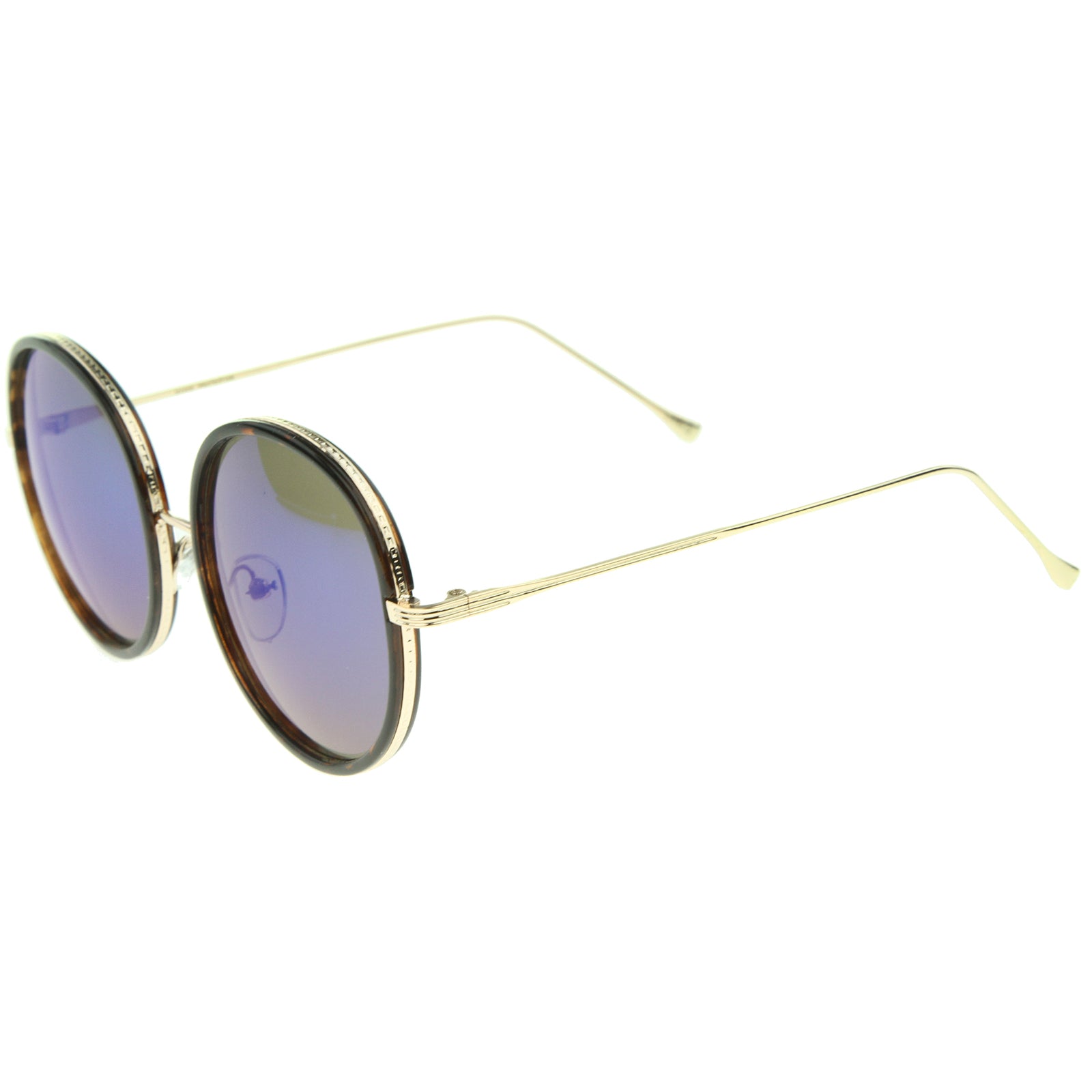 Tortoise-Gold / Blue Mirror