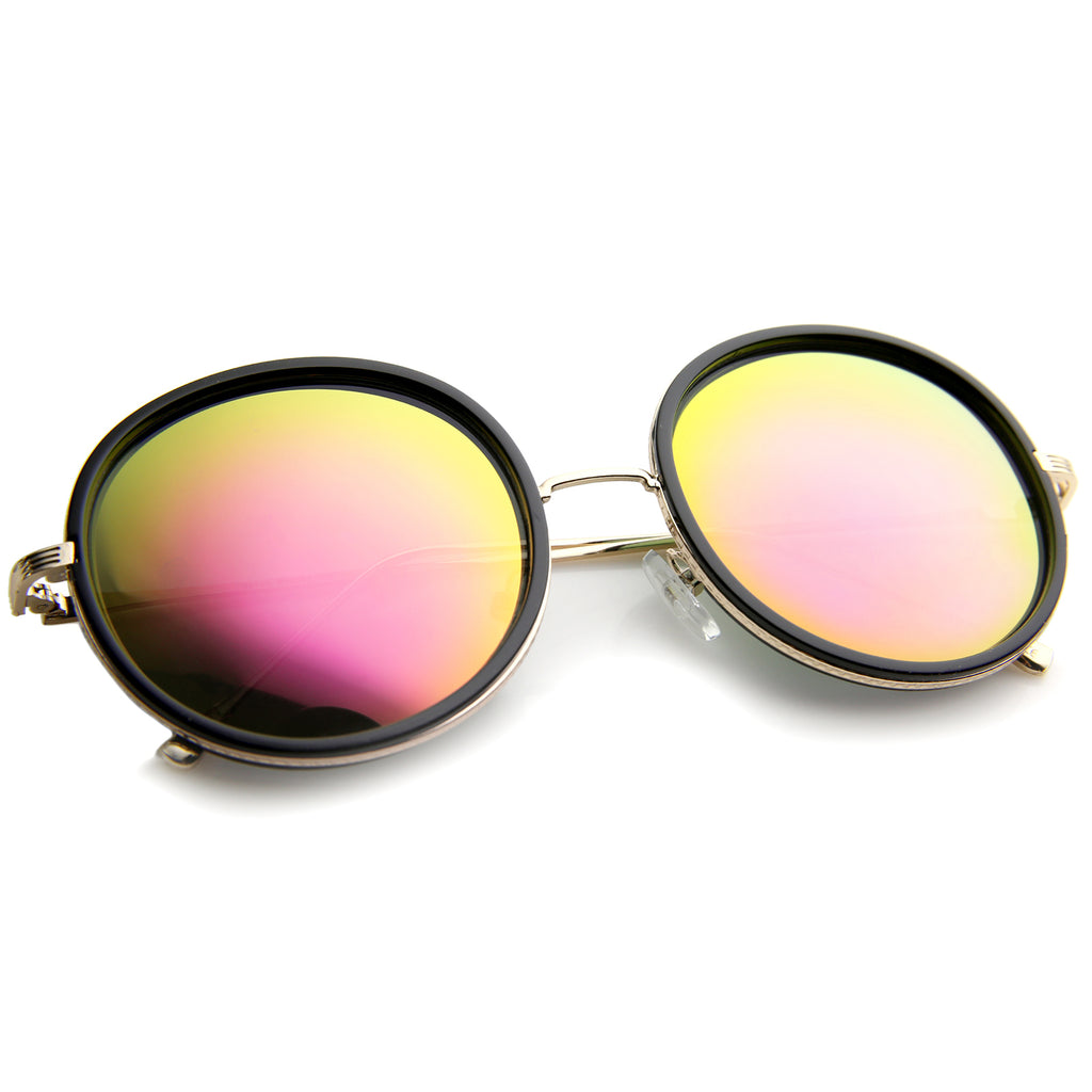 Black-Gold / Magenta Orange Mirror