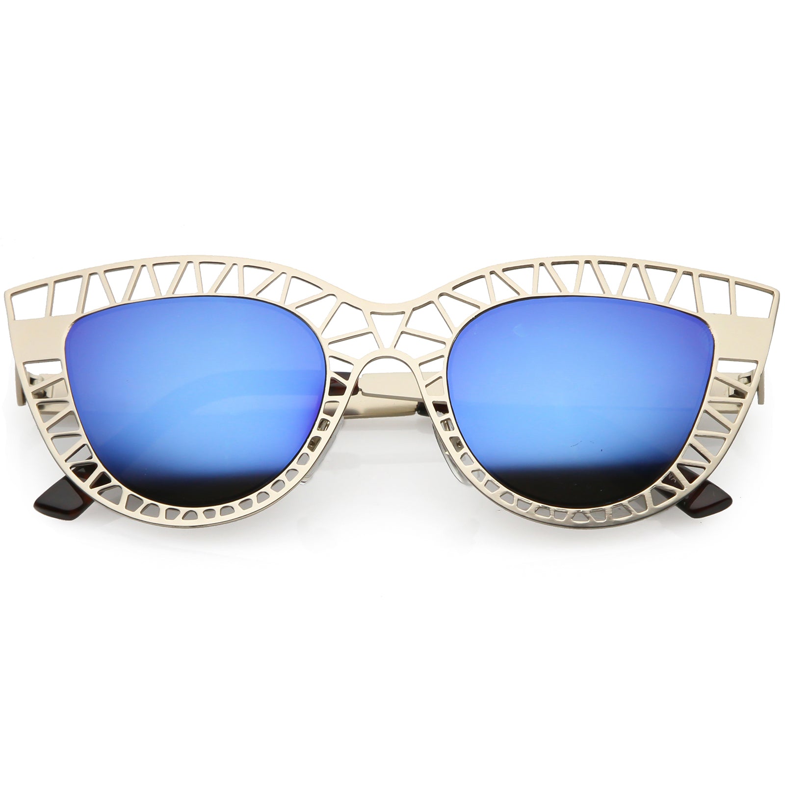 Matte Gold / Blue Mirror