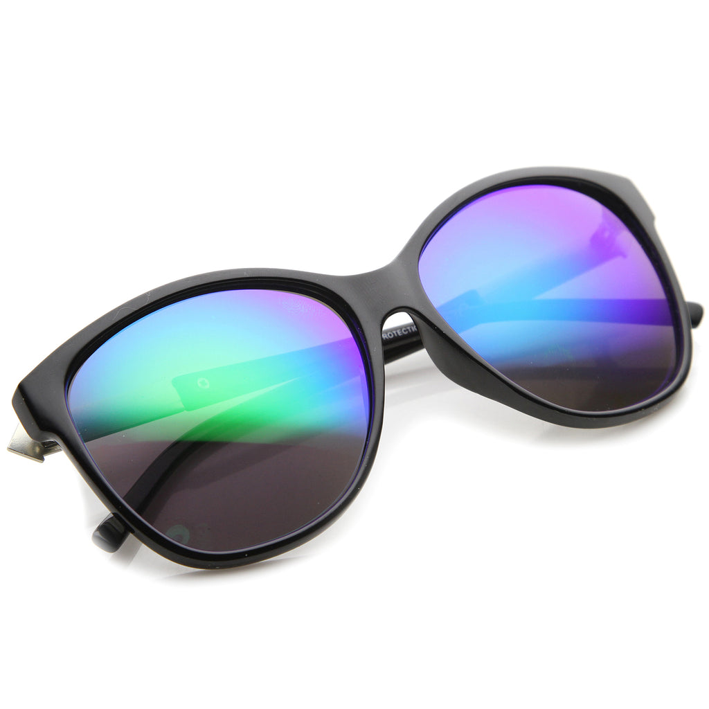 Black-Silver / Green Blue Mirror