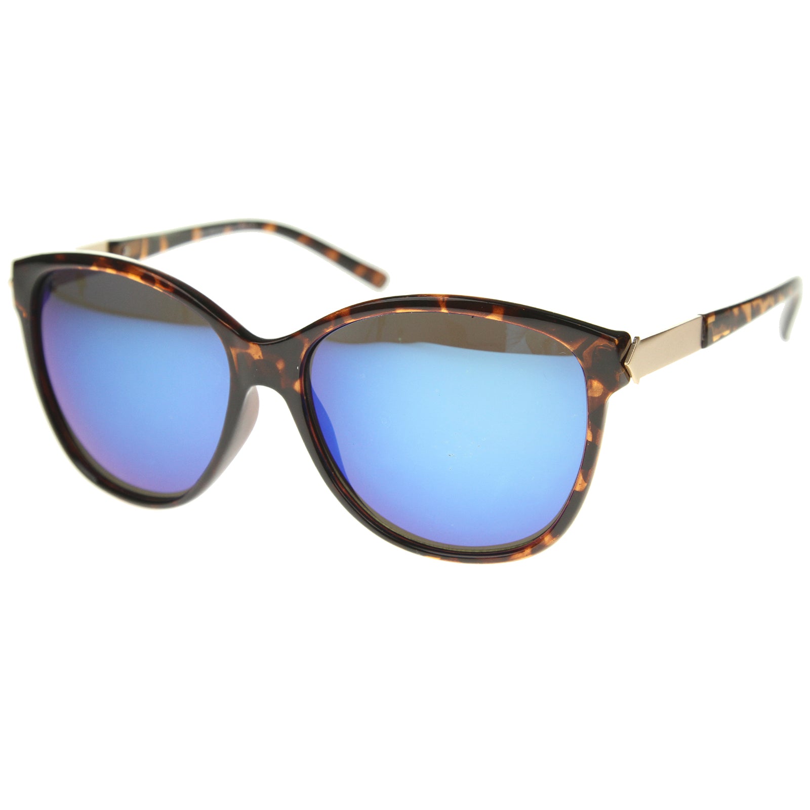 Tortoise-Gold / Blue Mirror